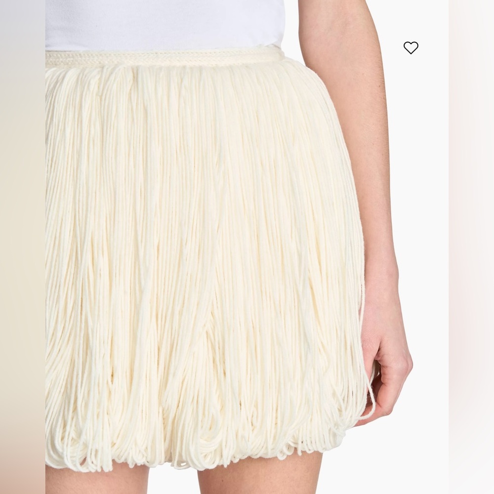 Alaia Fringes Wool Miniskirt - Picture 3 of 12